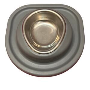 PetComfort‎ by WeatherTech Elevated Pet Bowl Gray Silicone Base Stainless Dish
